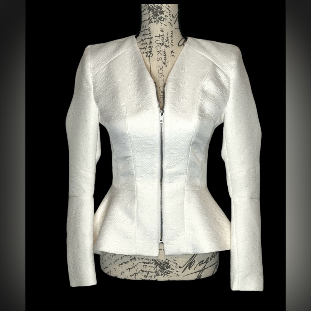 NWT Nordstrom‘s River Island Women Jackets Ivory Size 8 MSRP $495